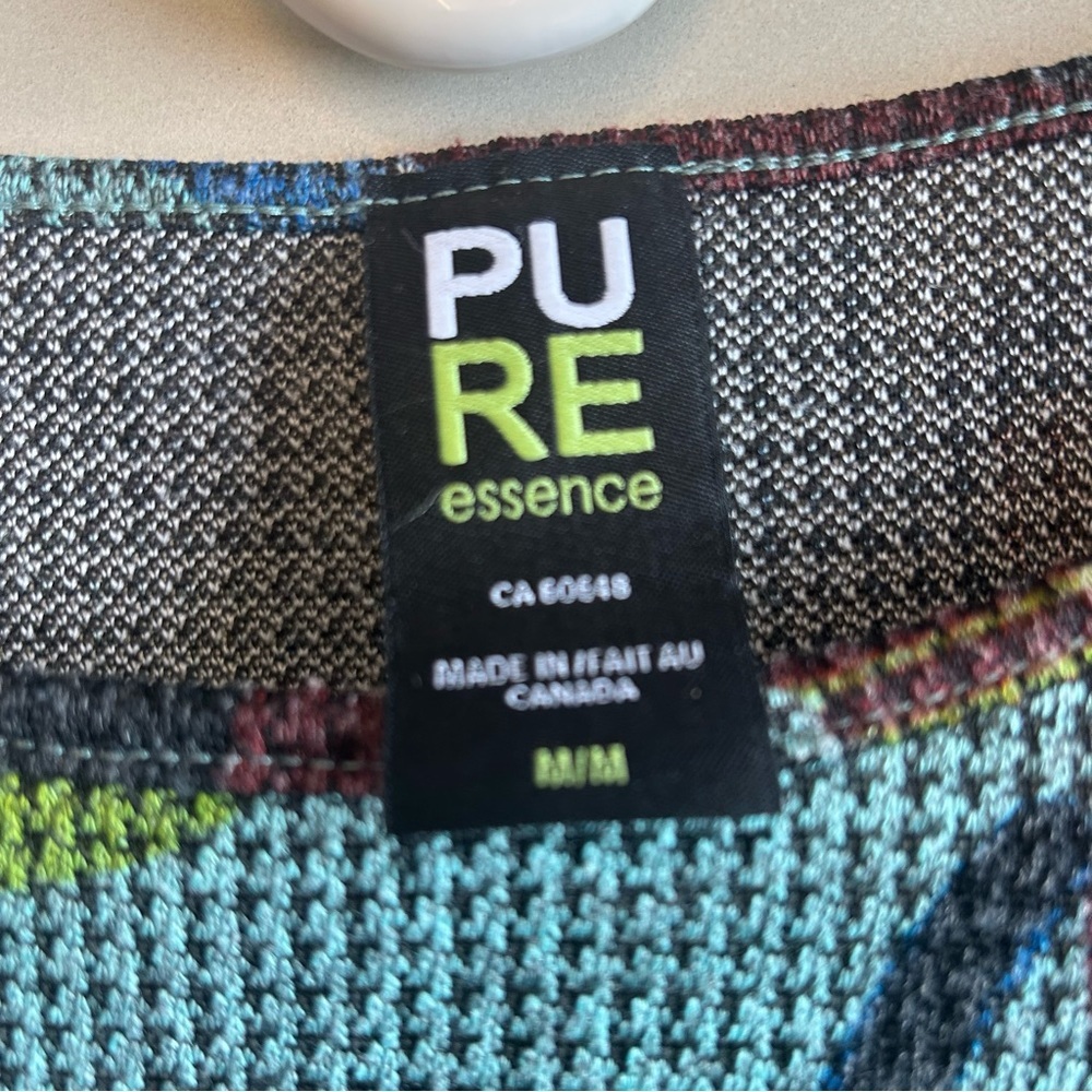 Pure Essence Women's Abstract Multicolor Long Sleeve Top. Size M - Picture 5 of 8